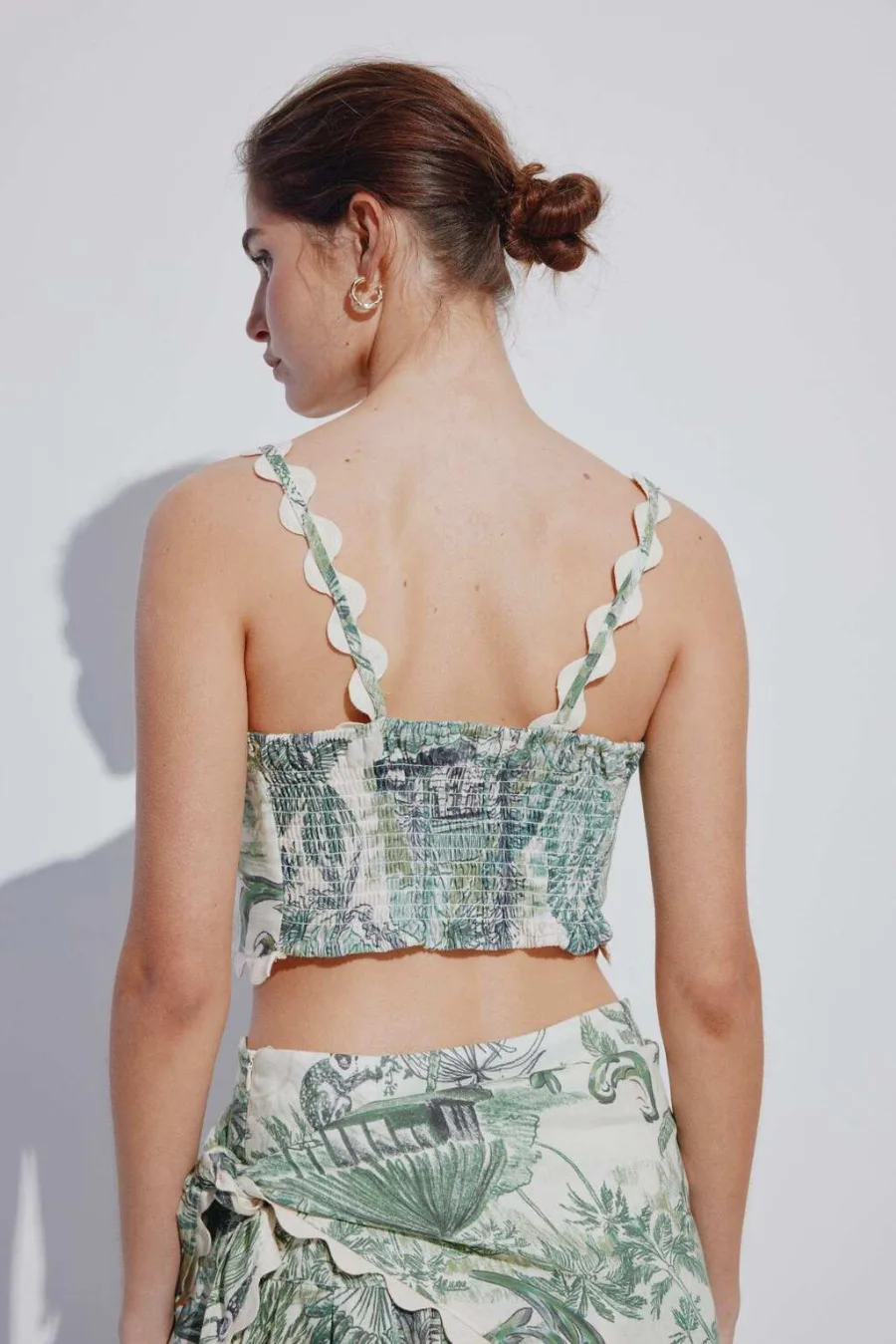 Crop top breteles en cuerpo